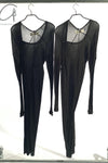 Marc Le Bihan Shoulder Fastest Long -sleeved Dress 2865 Black